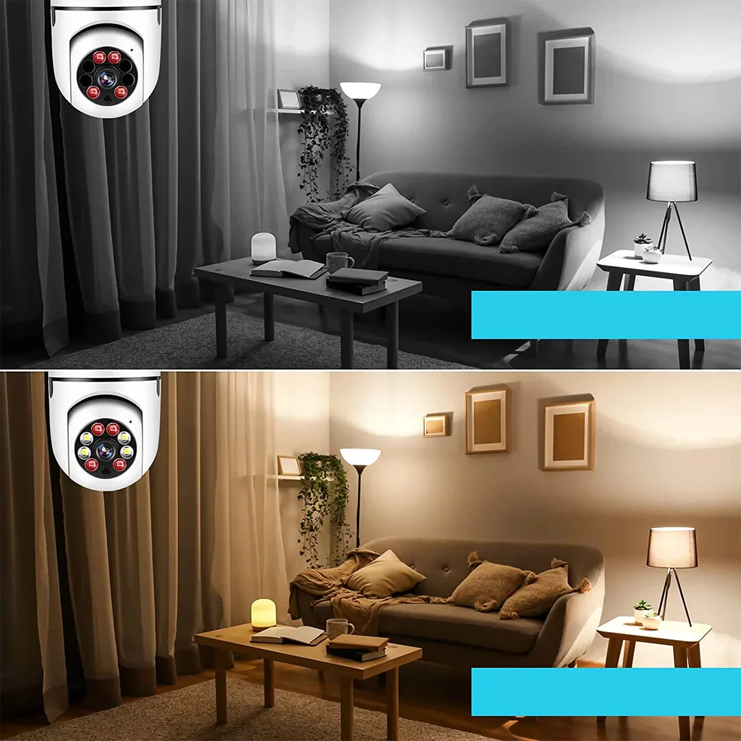 V380 Wi-Fi Pan/Tilt Smart Bulb Camera - Image 2