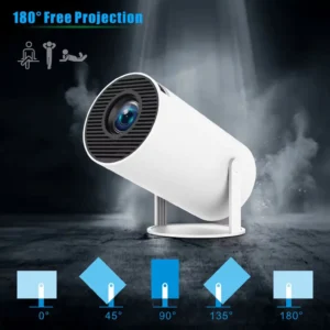 HY300 Smart Projector – Android WiFi Home Cinema, Up to 130″ Screen